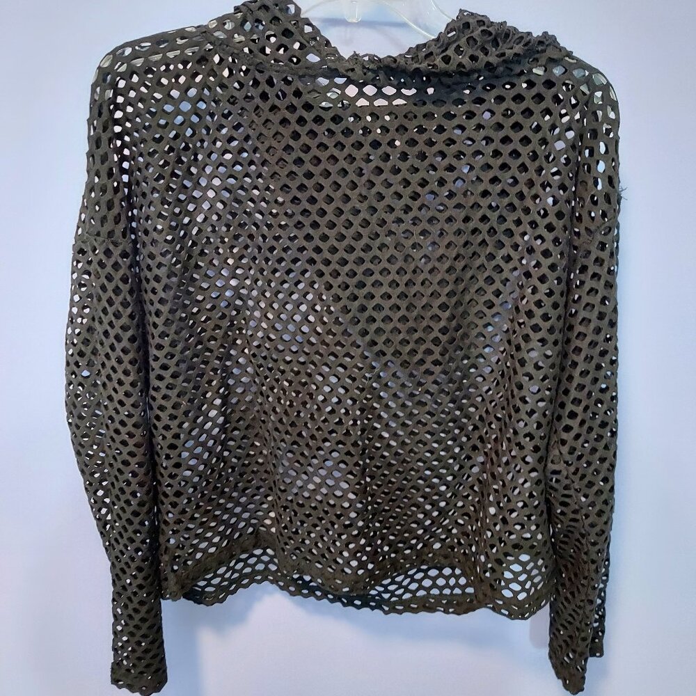 Hot Topic Black Mesh Hoodie